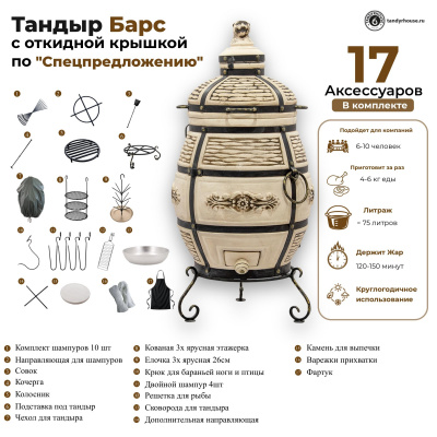 Купить Тандыр Барс с откидной крышкой Спецпредложение 