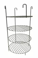 Решетка Этажерка на крючках 4-х ярусная 23x44 (усиленная)